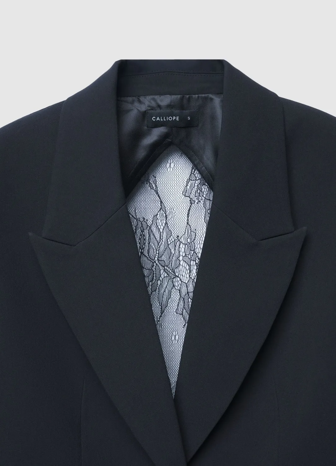 Calliope veste tailleur dentelle dos femme