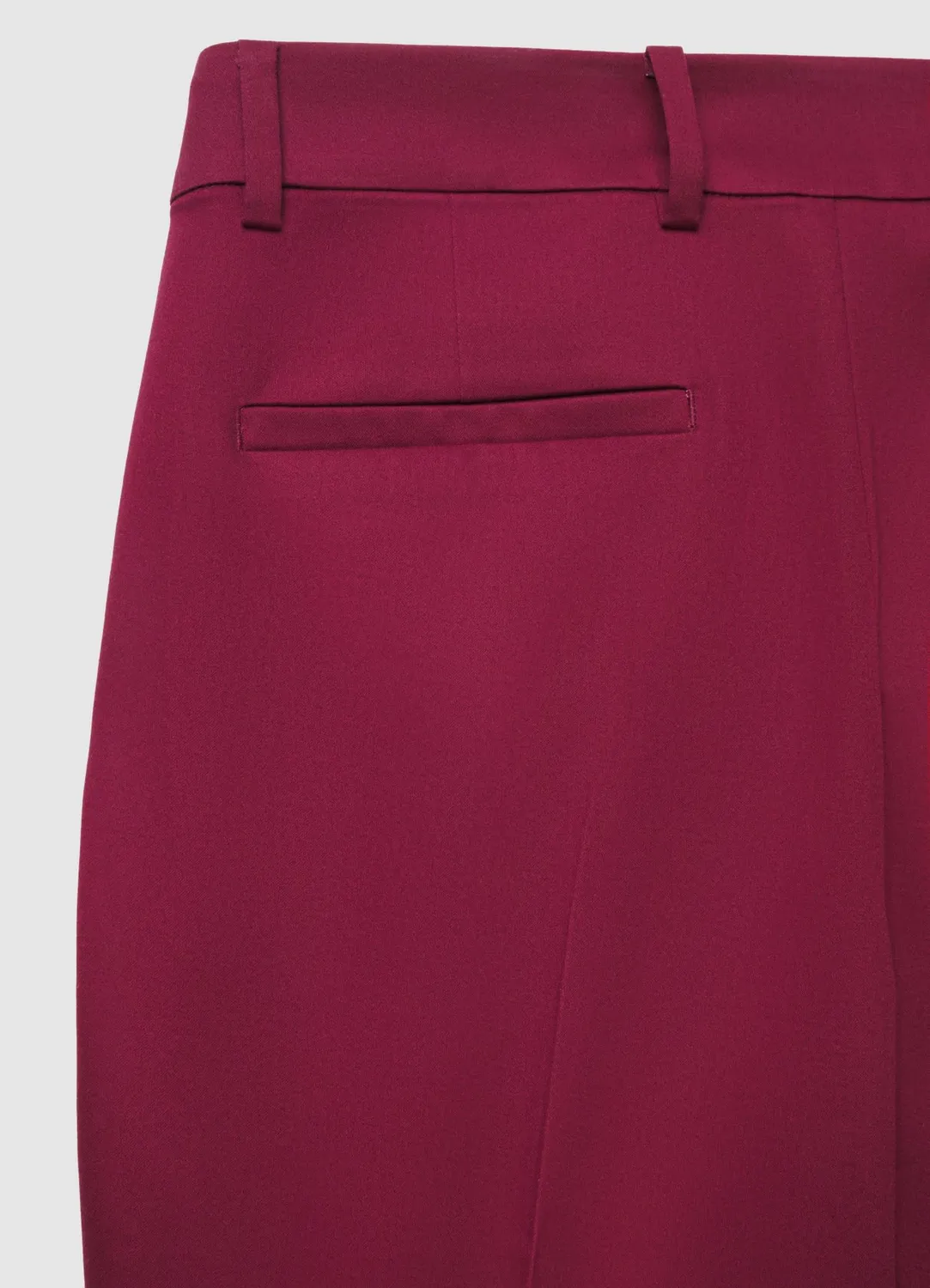 Calliope pantalon tailleur uni jambe droite
