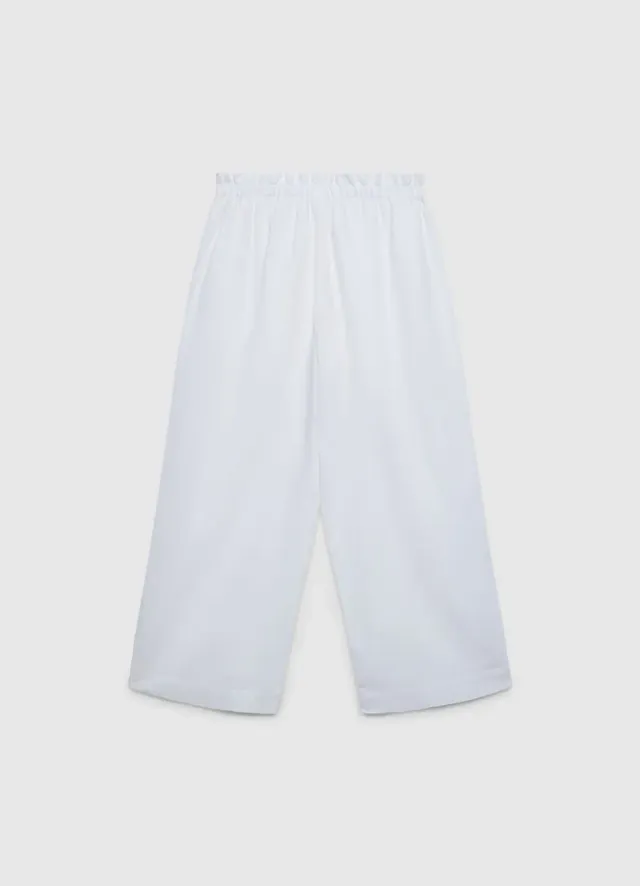 Calliope pantalon large fille 10-11 ans uni