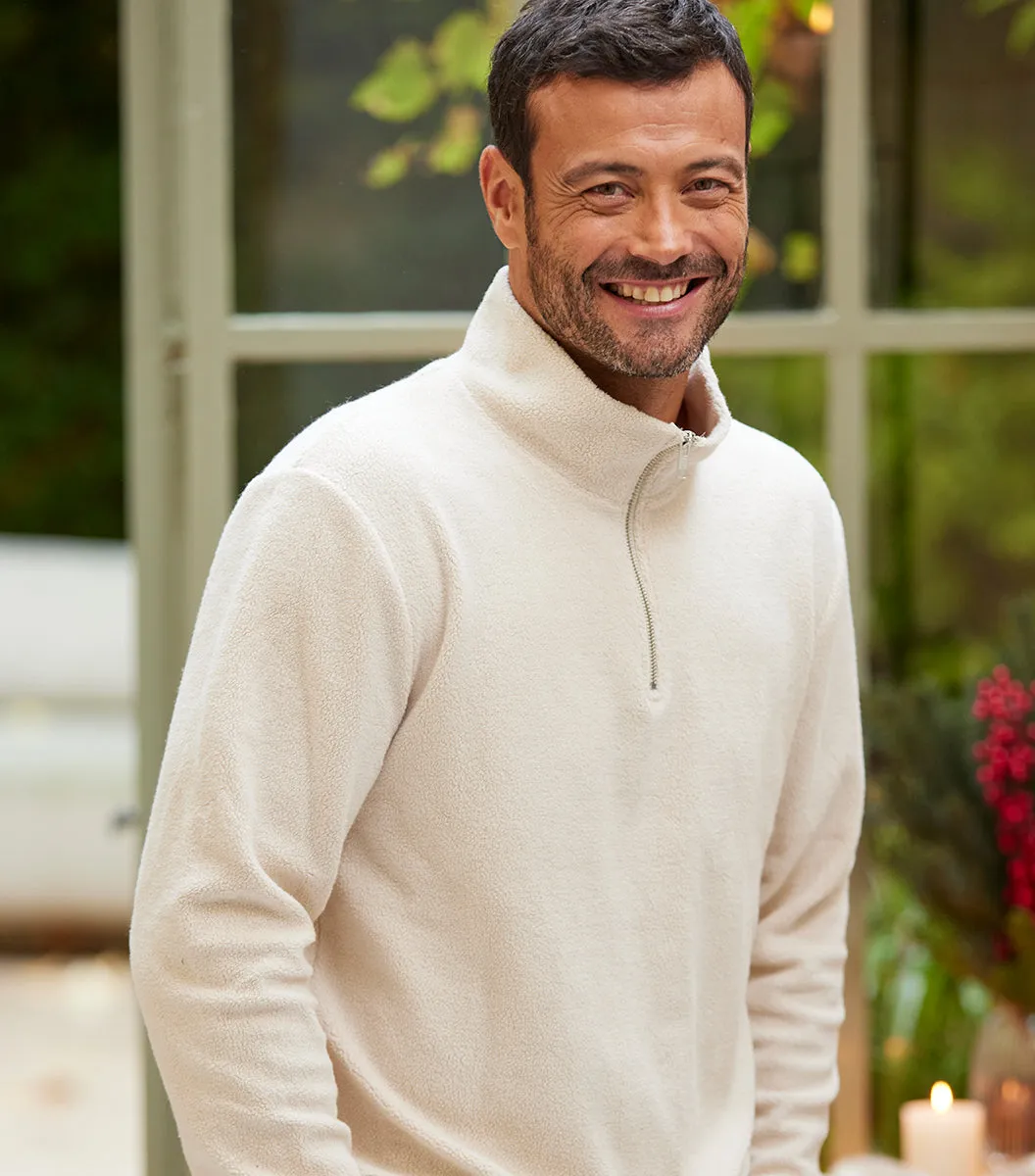 Cocorico Camionneur polaire homme écru coton