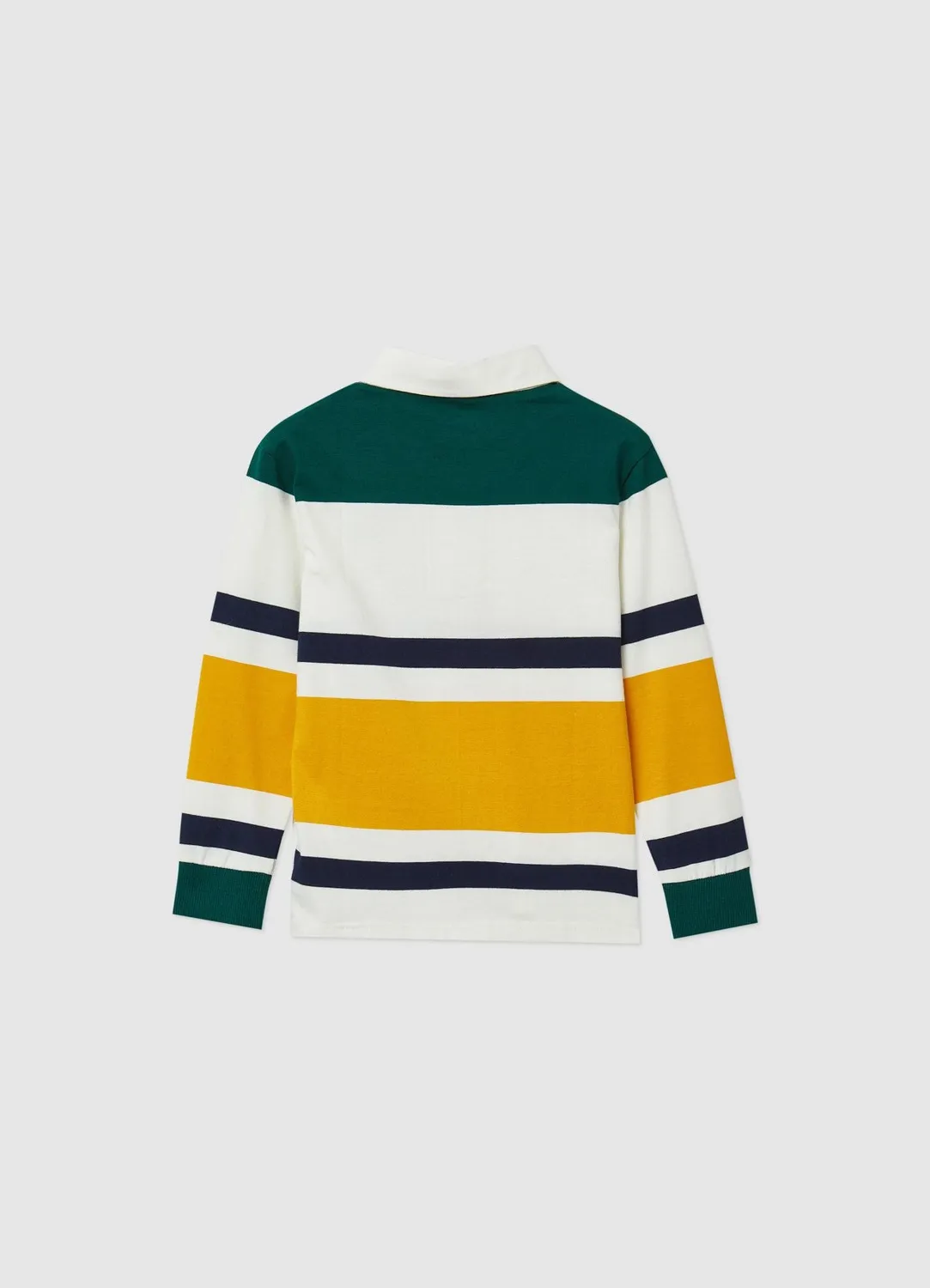 Calliope t-shirt polo garçon rayé broderie