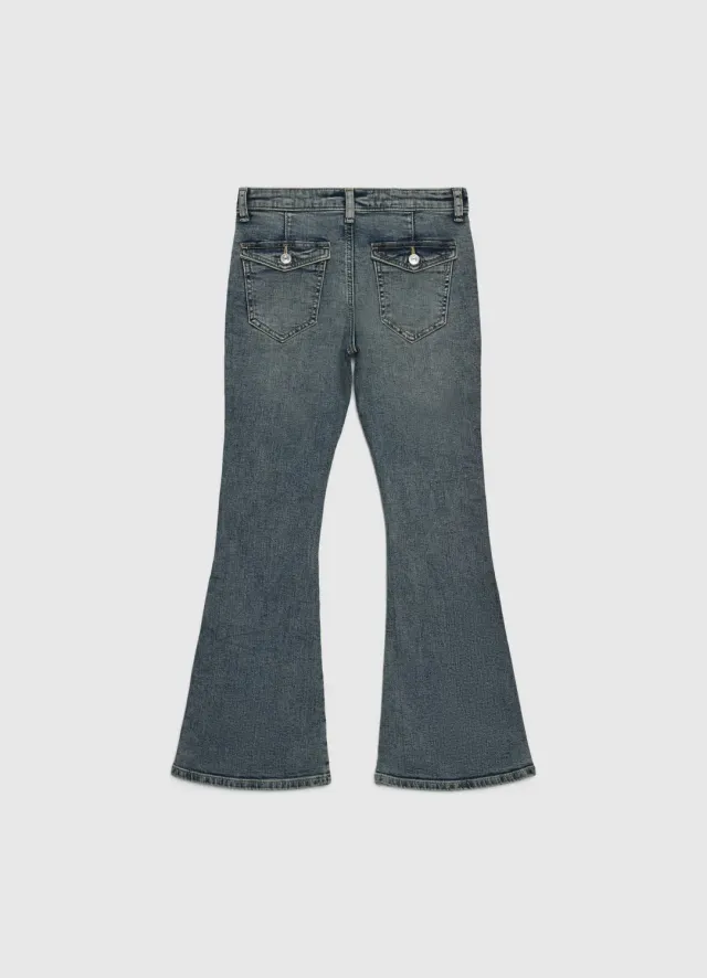 Calliope Jean bootcut fille à clous 5 poches