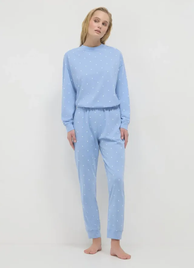 Calliope ensemble pyjama femme long à pois