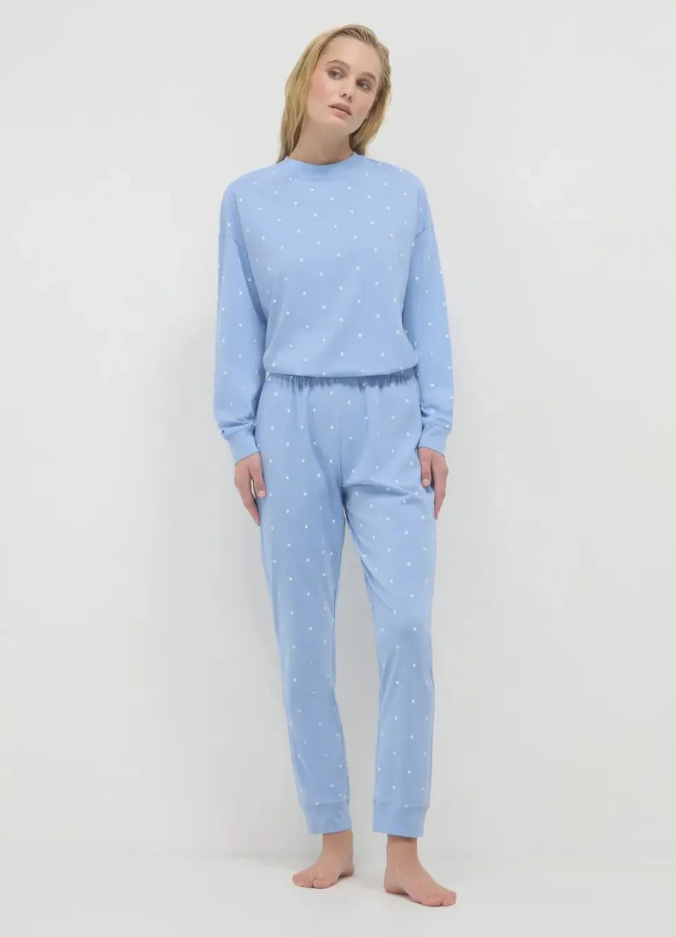 Calliope ensemble pyjama femme long à pois