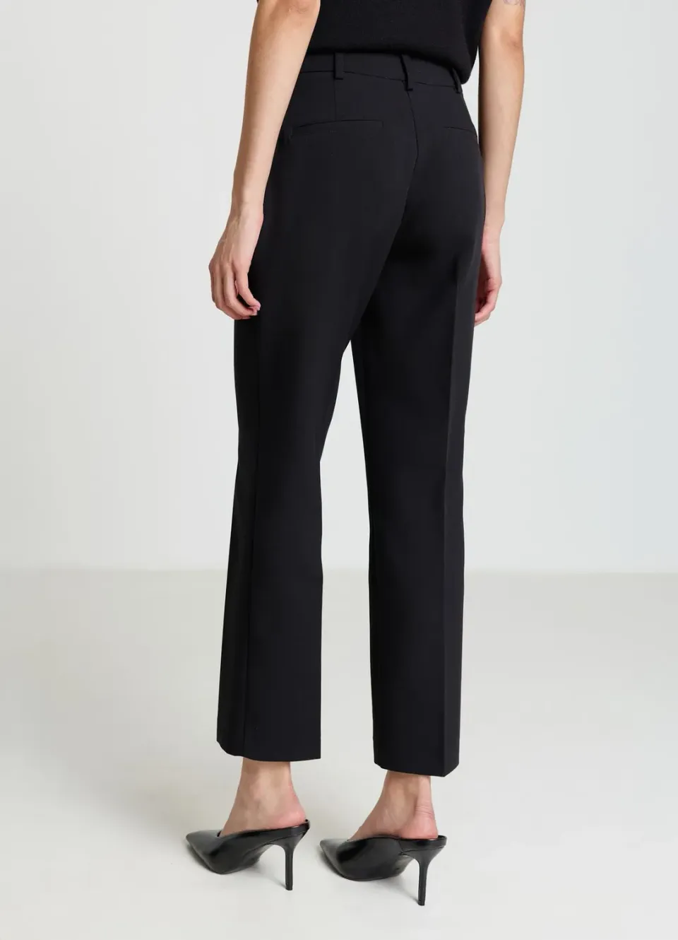 Calliope pantalon chino slim femme boutons taille haute