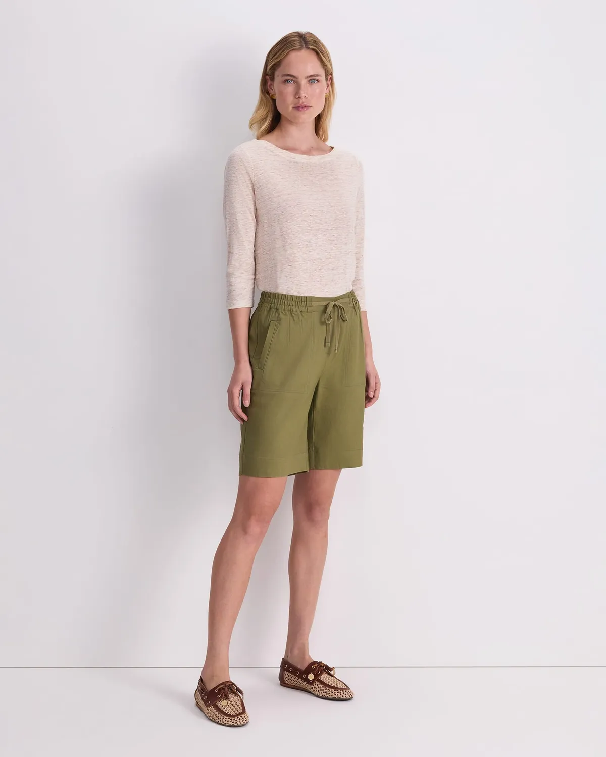 Sportscraft Rosa Linen Short lin femme poches
