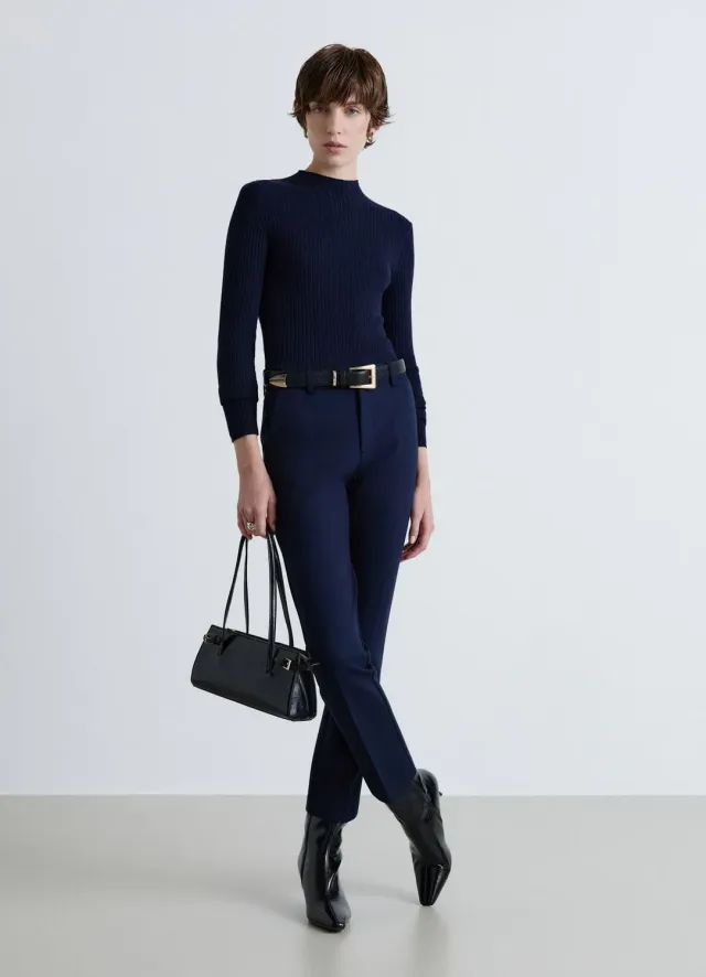 Calliope T-shirt manches longues femme col montant