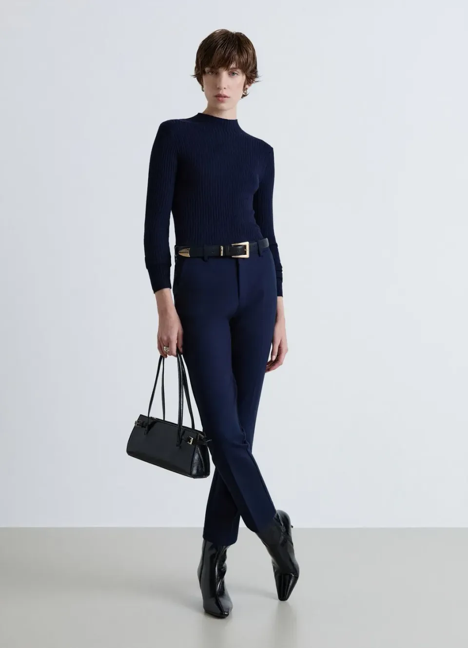 Calliope T-shirt manches longues femme col montant
