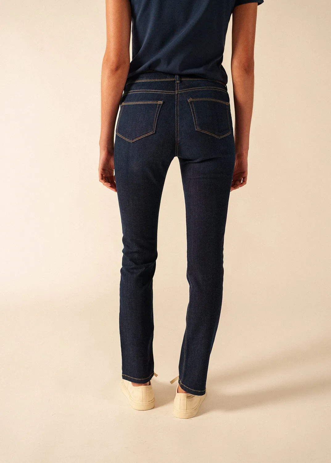 Saint James Mimosa jean slim jean stretch taille haute
