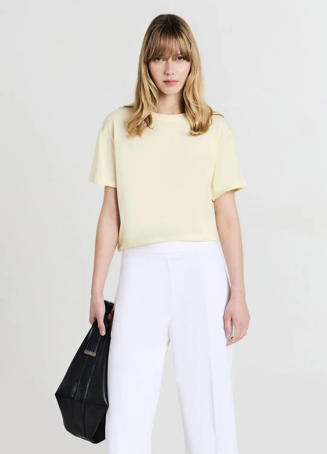 Calliope T-shirt col rond uni femme coton