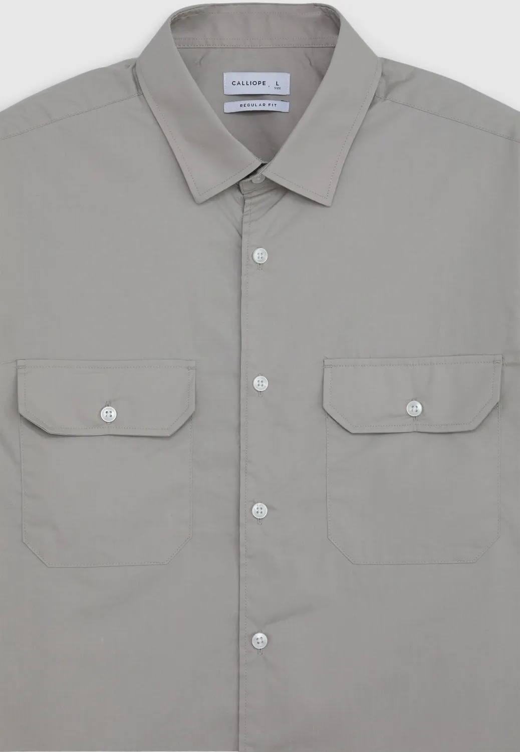Calliope chemise homme coton manches longues à poches