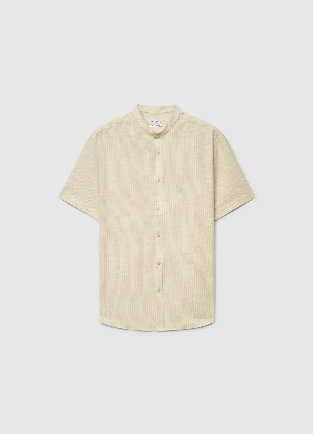Calliope chemise homme rayée col coréen taille L