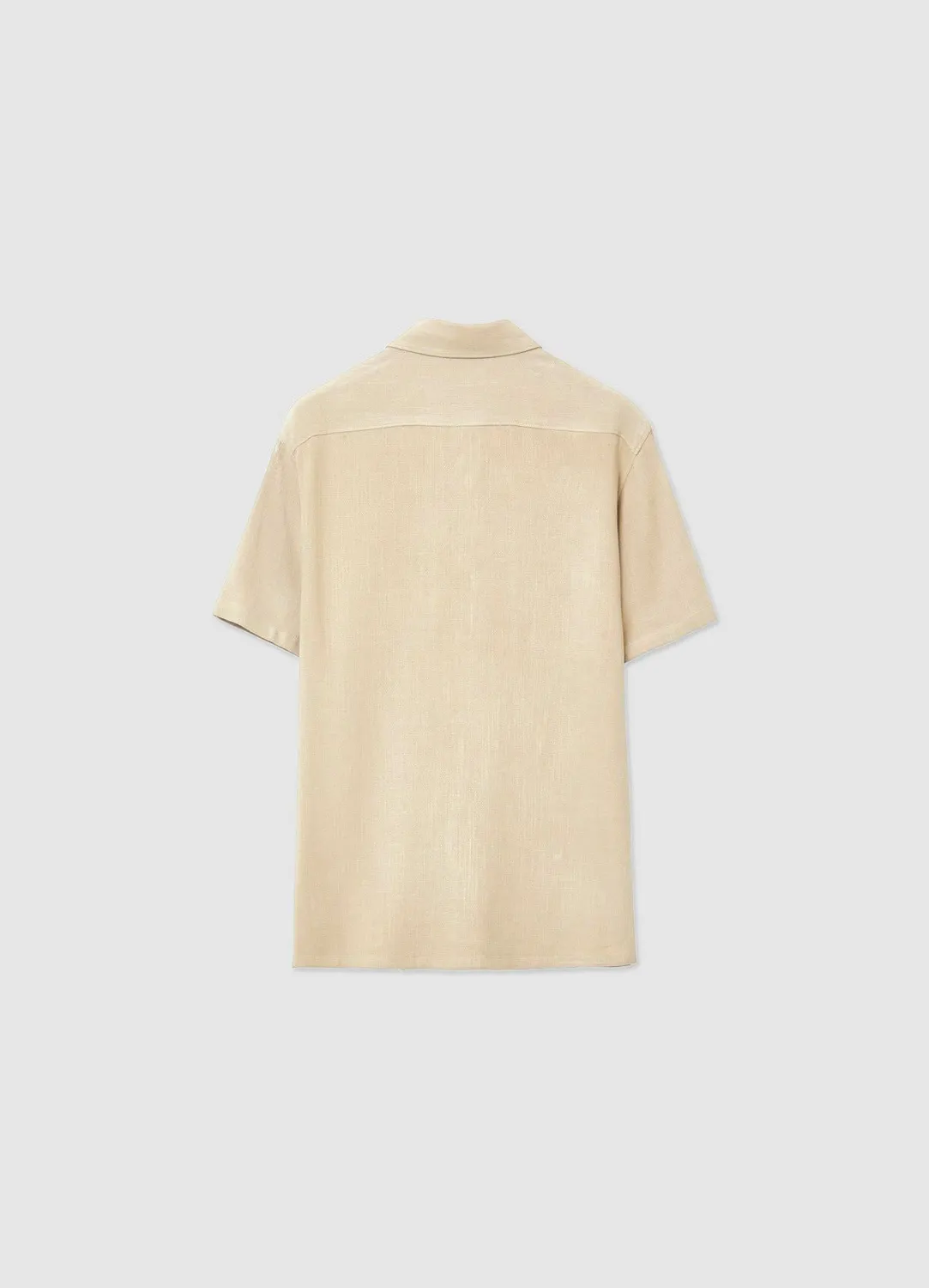 Calliope Chemise classique homme lin manches courtes