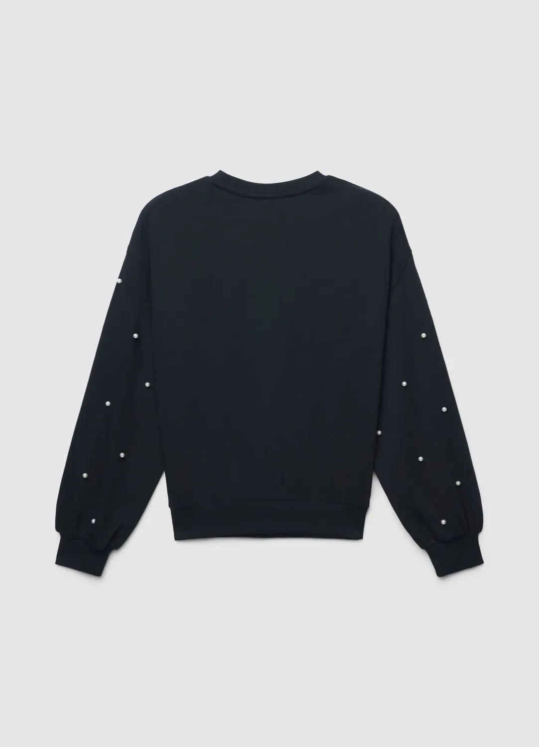 Calliope Felpa perle sweat femme col rond à perles