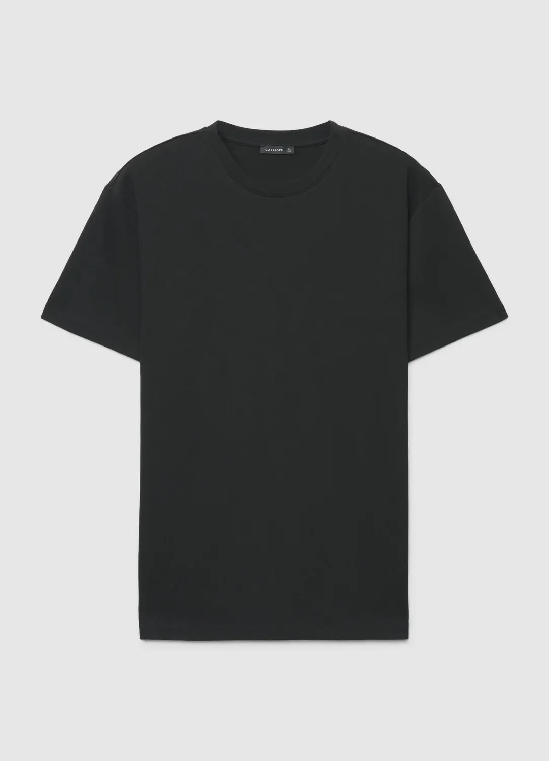 Calliope T-shirt col rond homme uni coupe droite