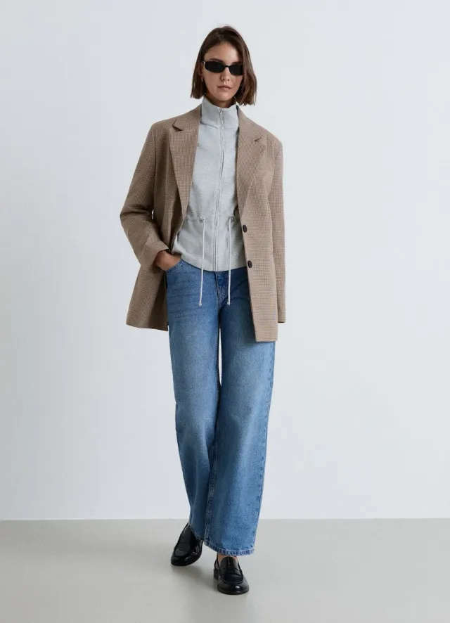 Calliope blazer carreaux femme M 2 boutons
