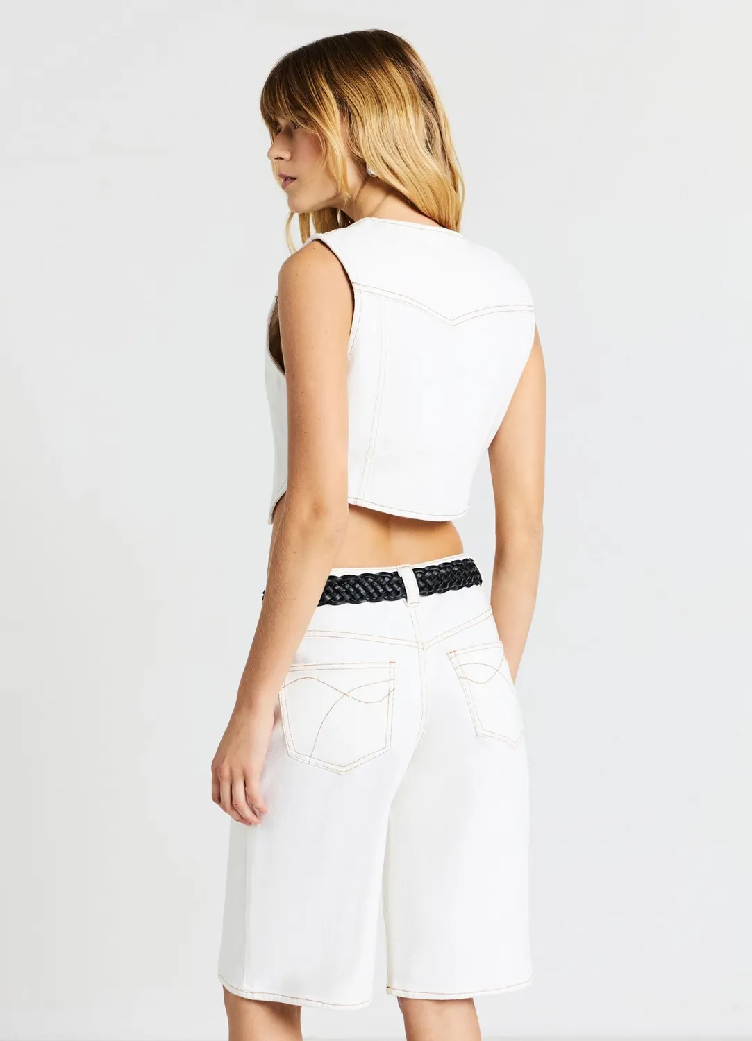 Calliope Bermuda Eyelet short femme 5 poches