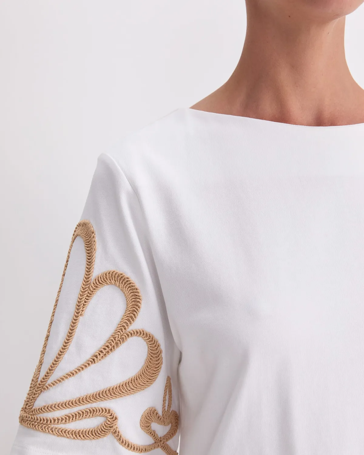 Sportscraft Eliza Embroidery Top top coton brodé
