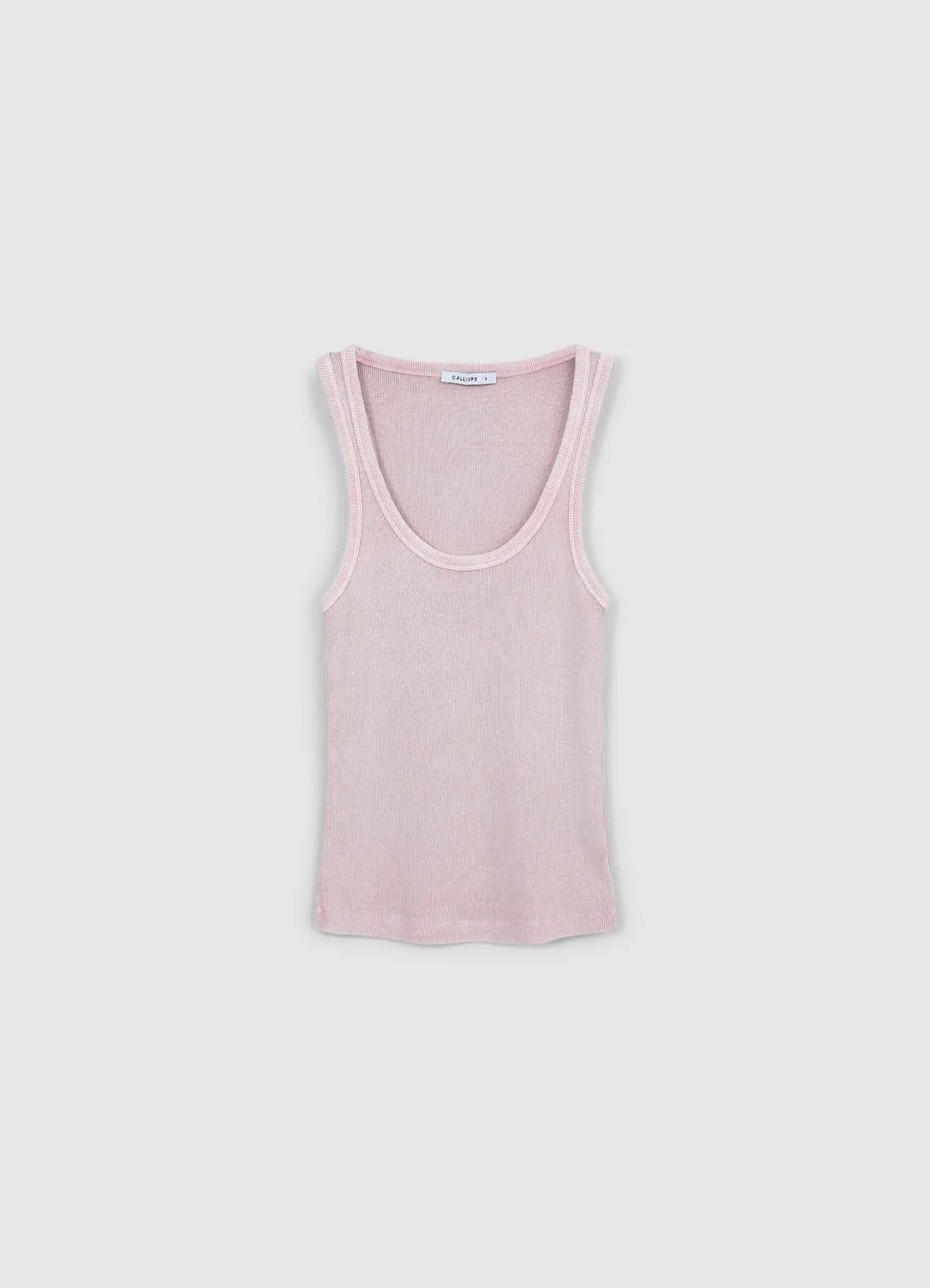 Calliope top côtelé femme col large coton