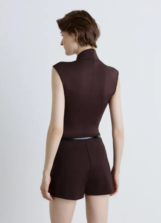 Calliope body col montant femme anneau sans manches