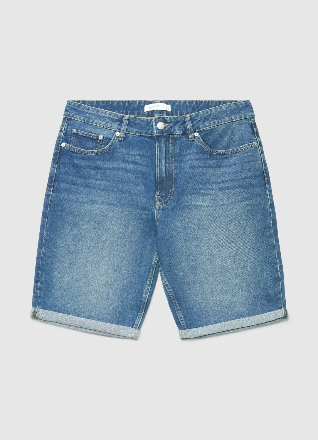 Calliope short jean homme 5 poches à revers denim