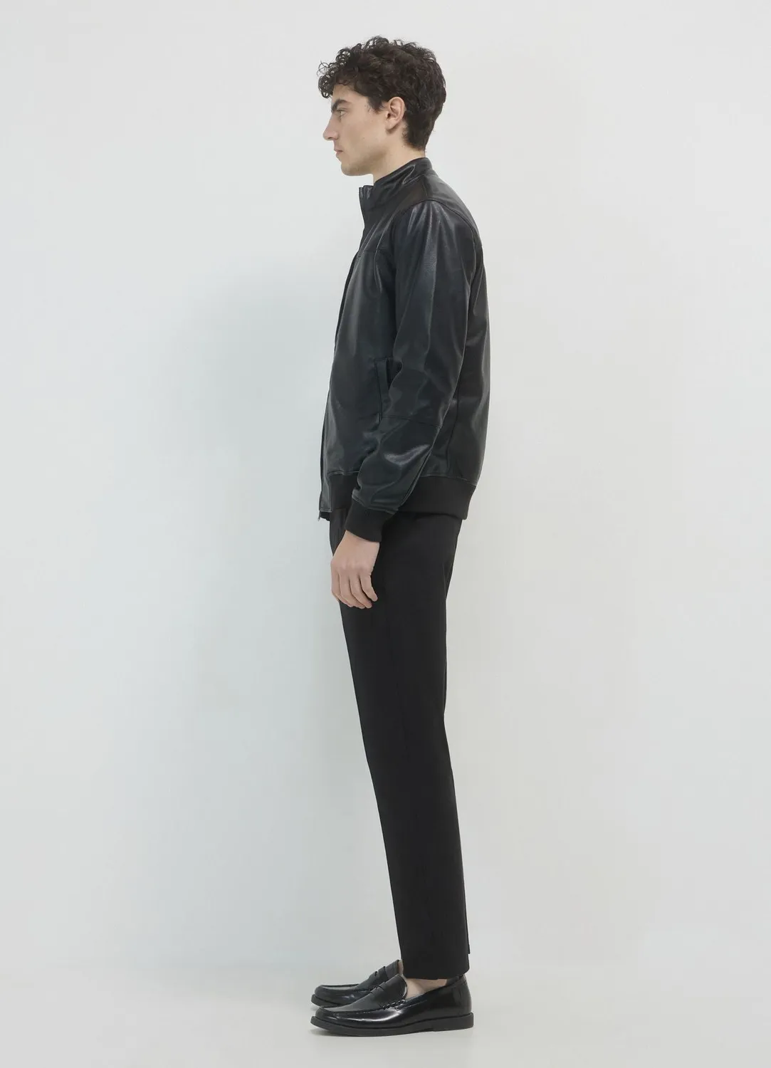 Calliope bomber simili cuir homme