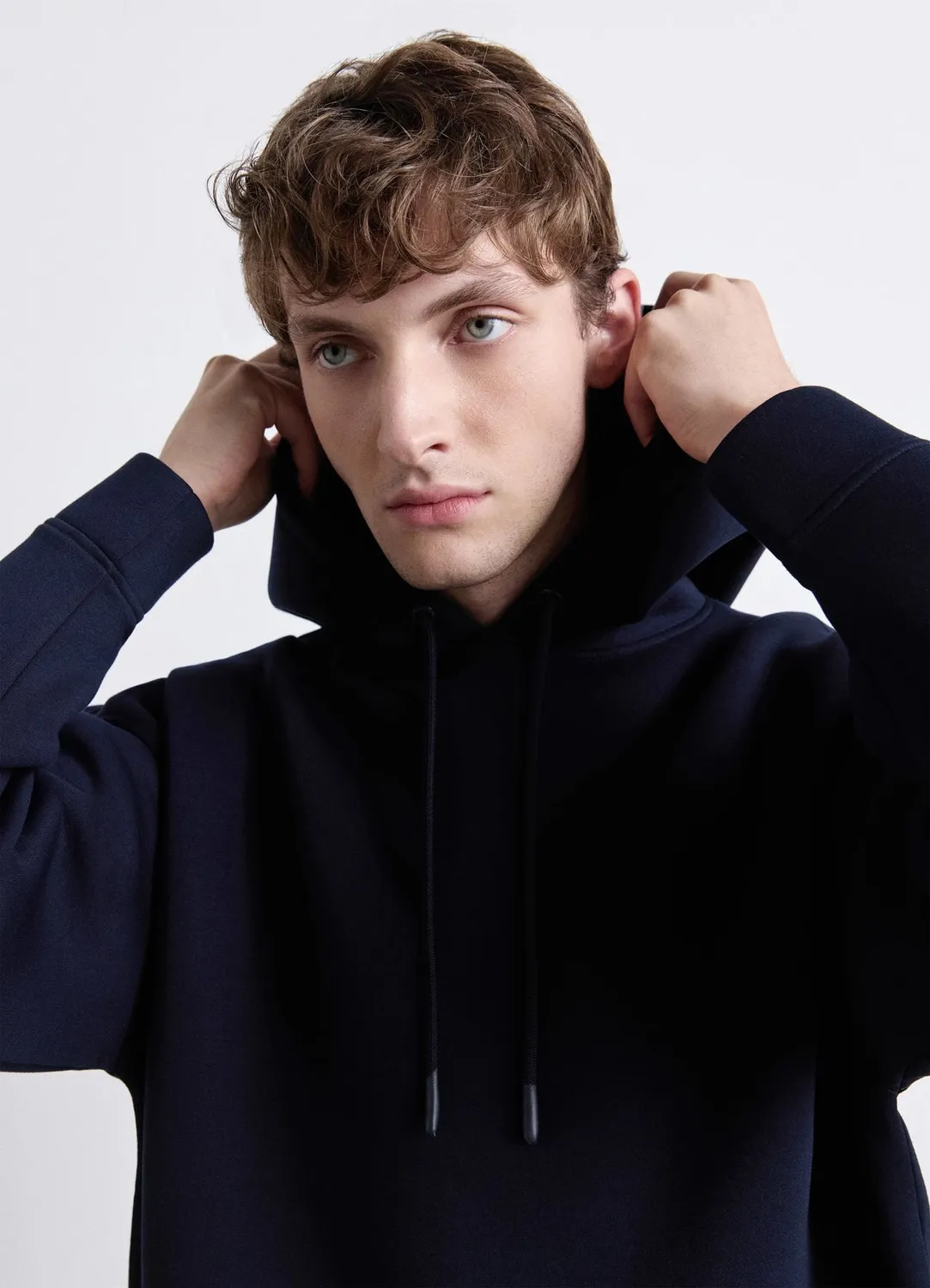 Calliope sweat à capuche homme uni poche kangourou