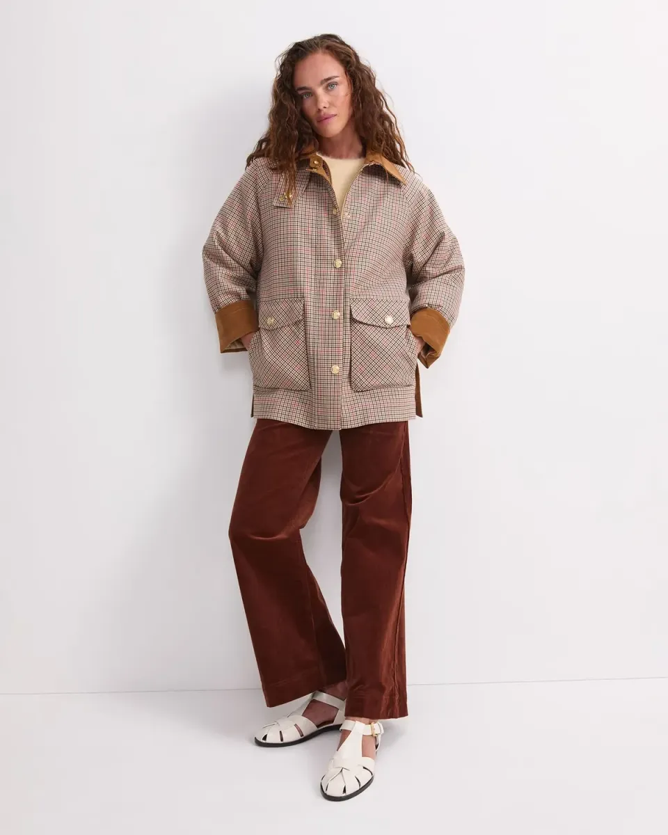 Sportscraft Cleo jean large velours taille haute
