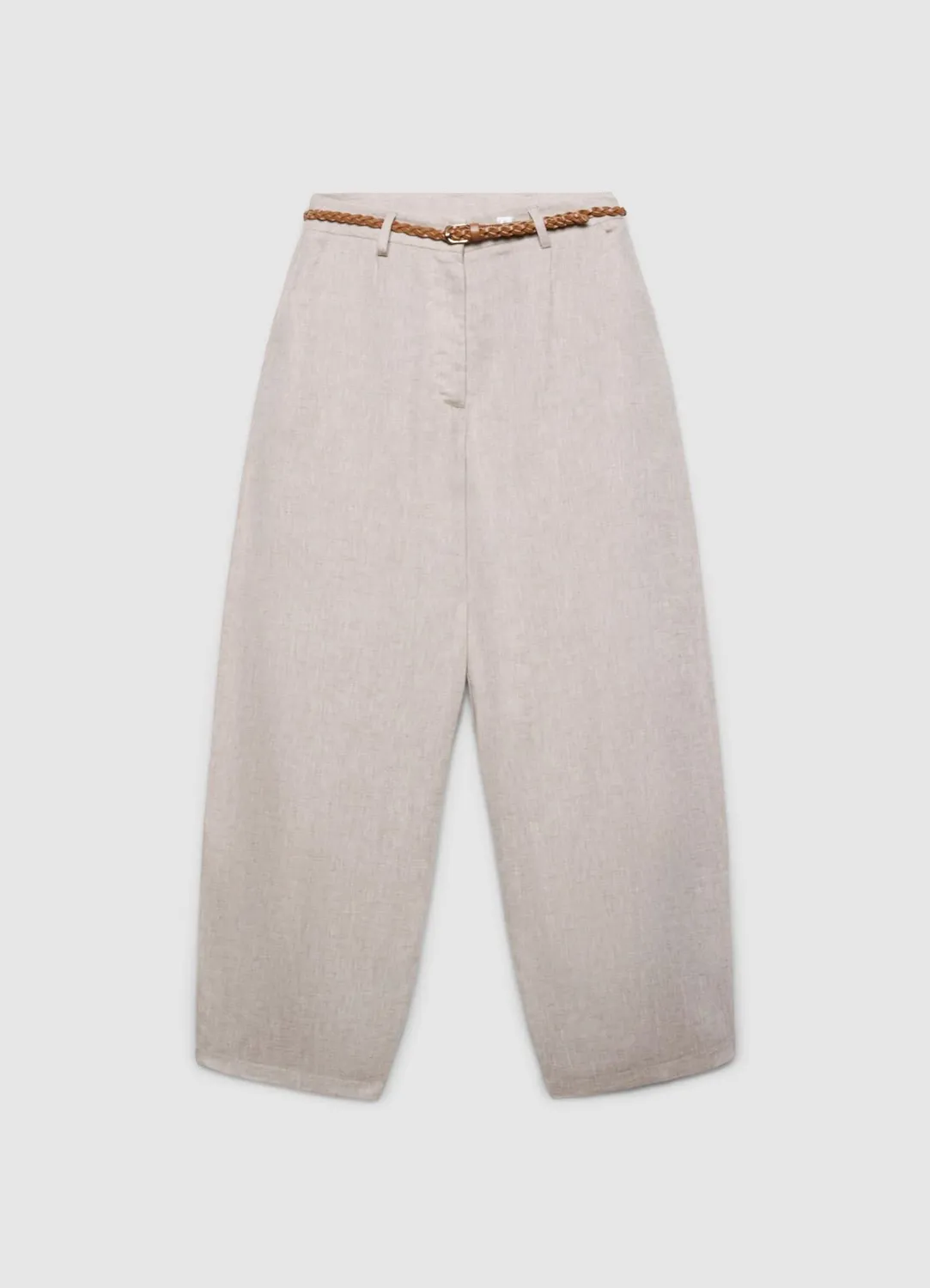 Calliope pantalon balloon ceinture tressée femme