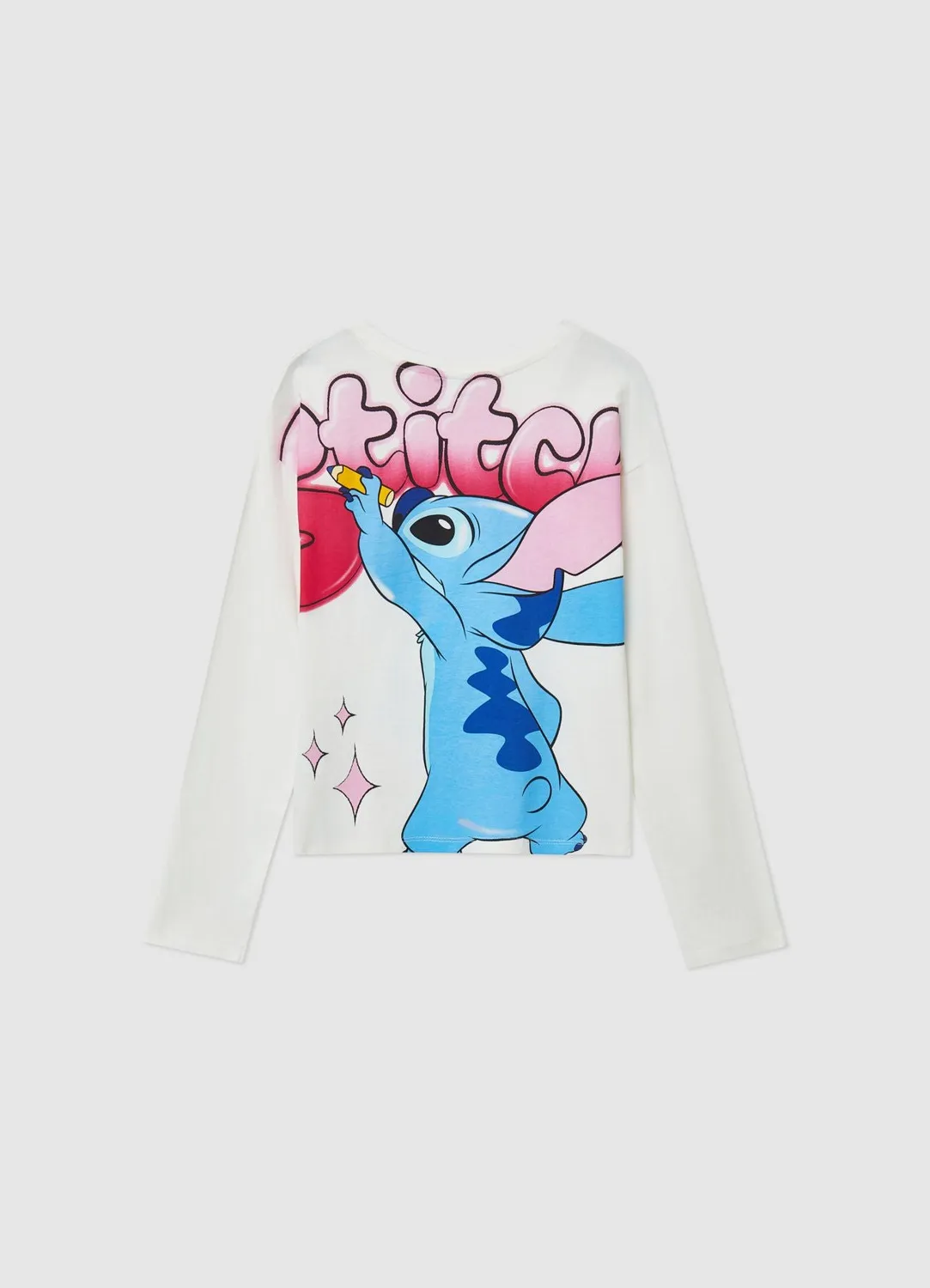 Calliope t-shirt Stitch manches longues fille coton