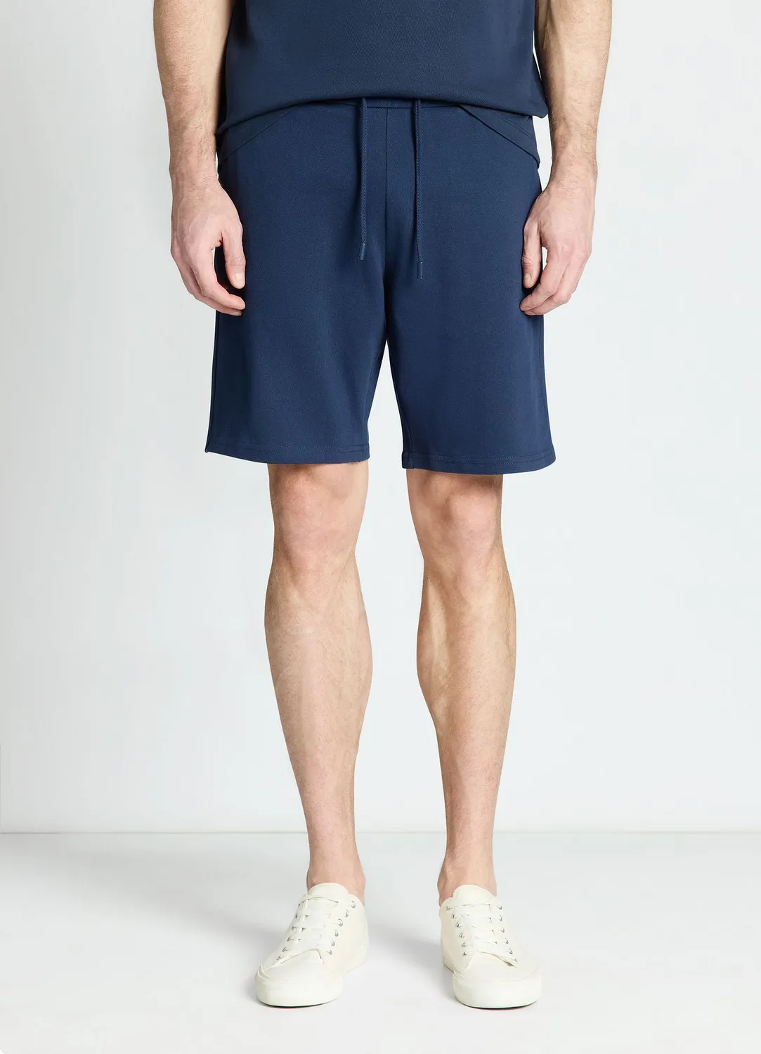 Calliope short sport uni cordon homme piqué