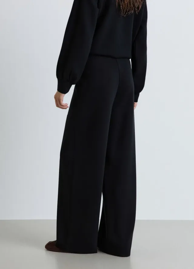 Calliope pantalon palazzo taille haute large femme
