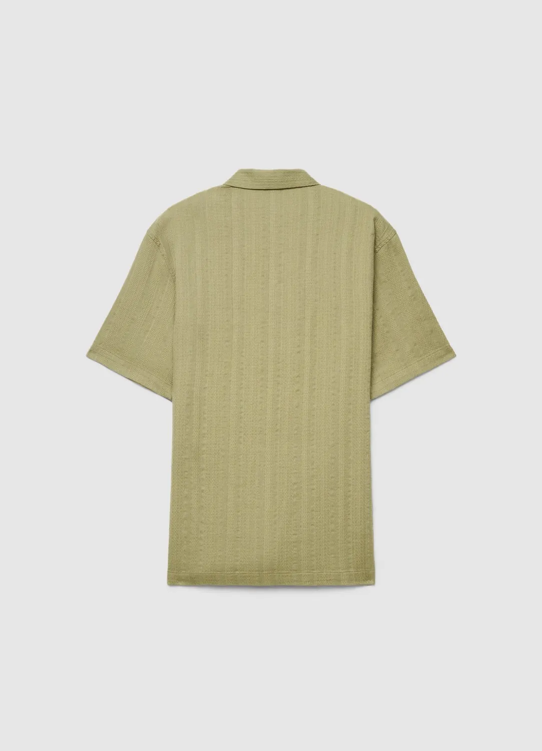 Calliope chemise bowling jacquard rayures homme manches courtes
