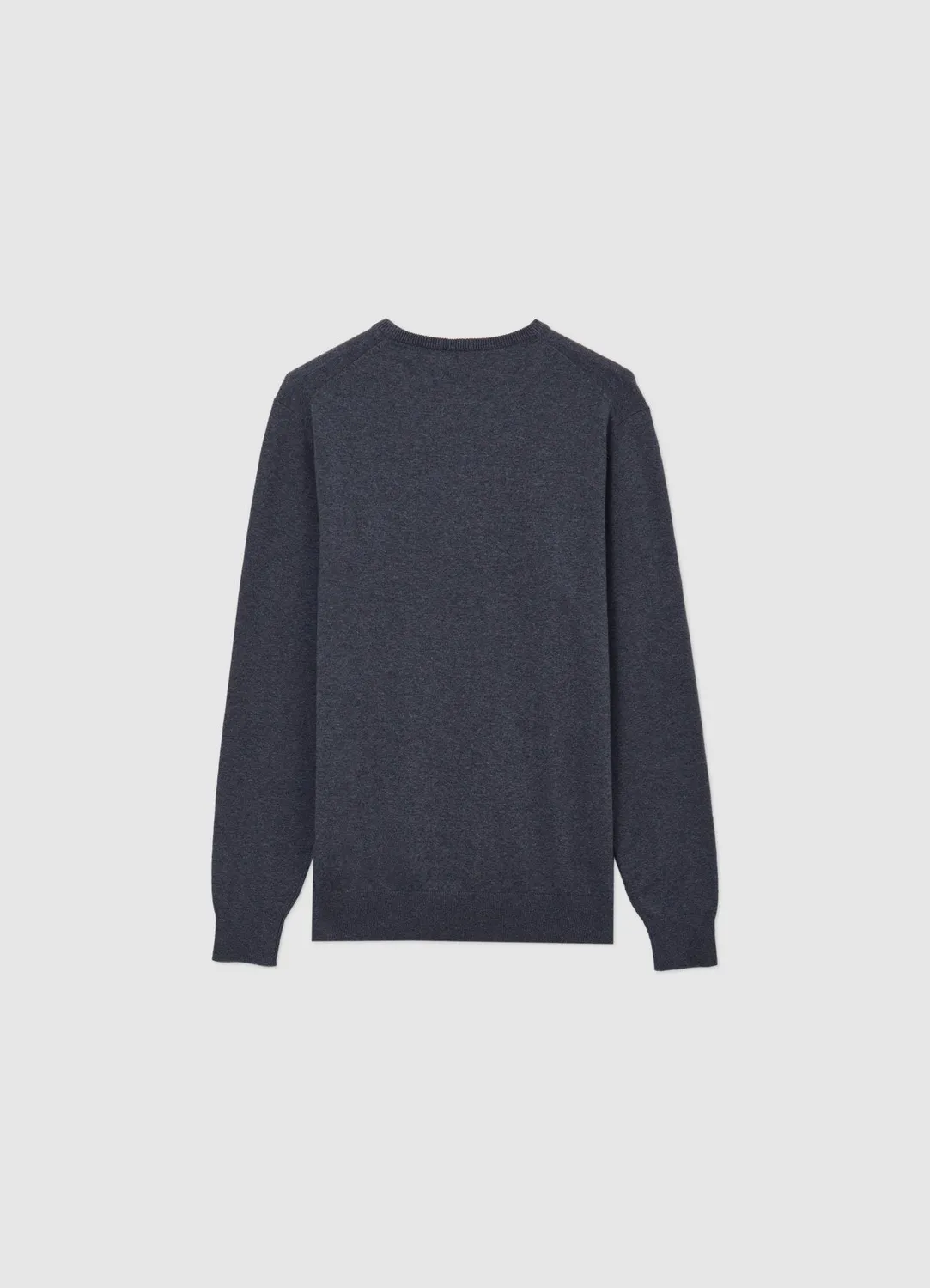 Calliope Pull Col Rond Uni Homme Coton Manches Longues