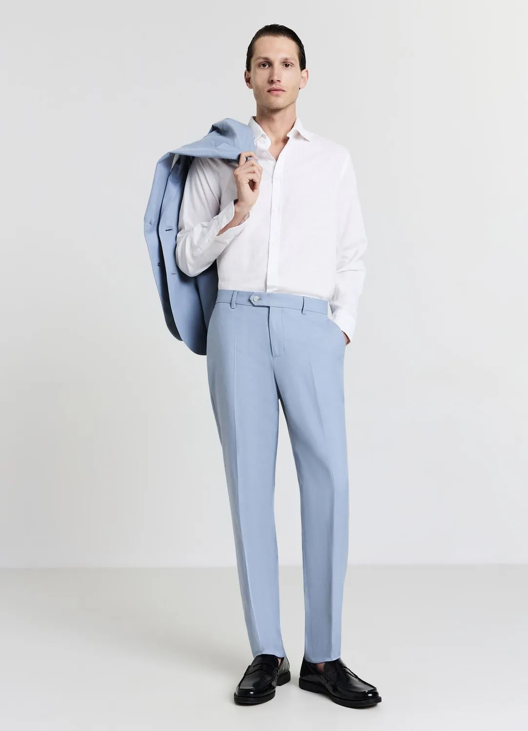 Calliope pantalon costume uni homme regular