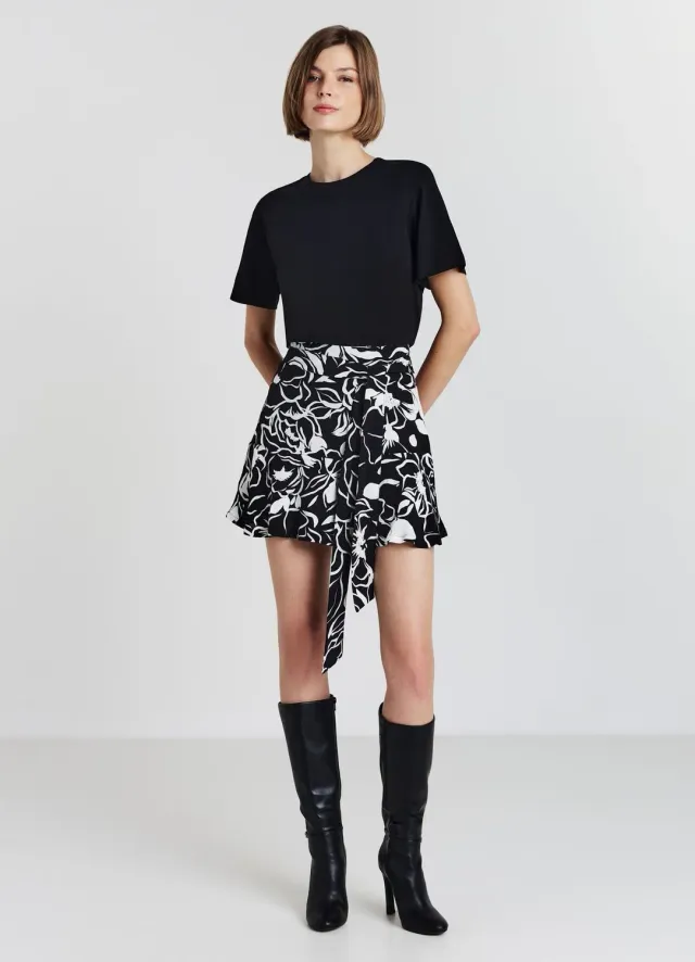 Calliope t-shirt col rond uni femme coton
