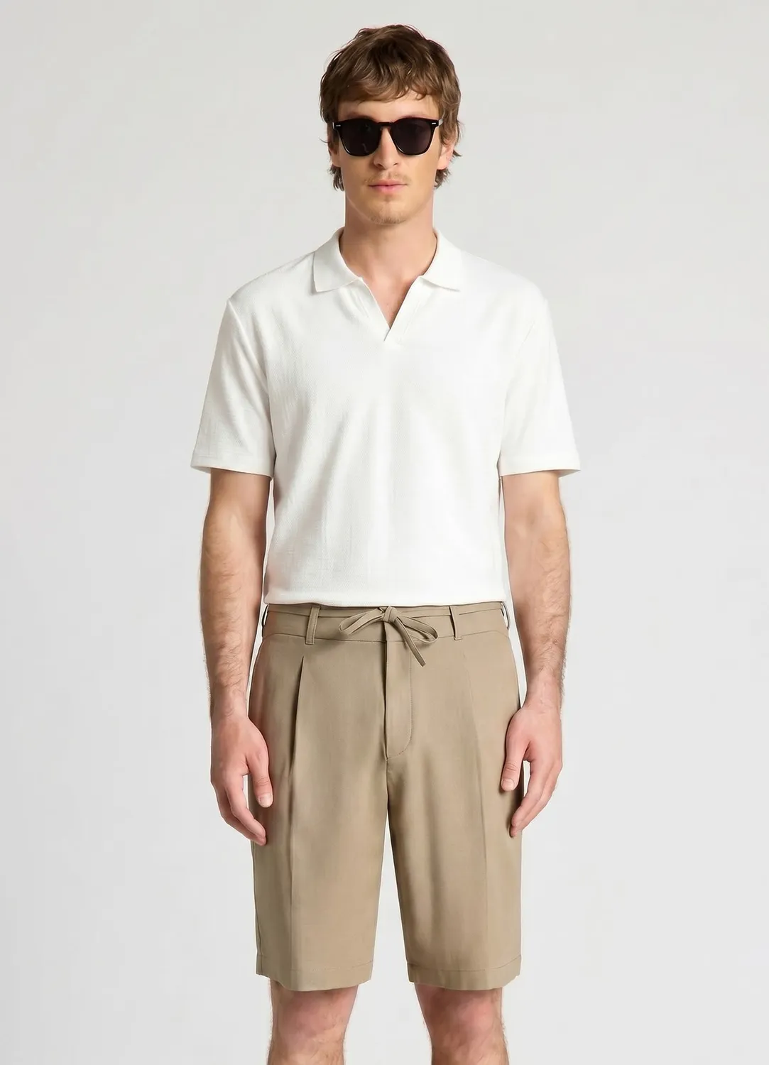 Calliope t-shirt col polo maille homme coupe droite