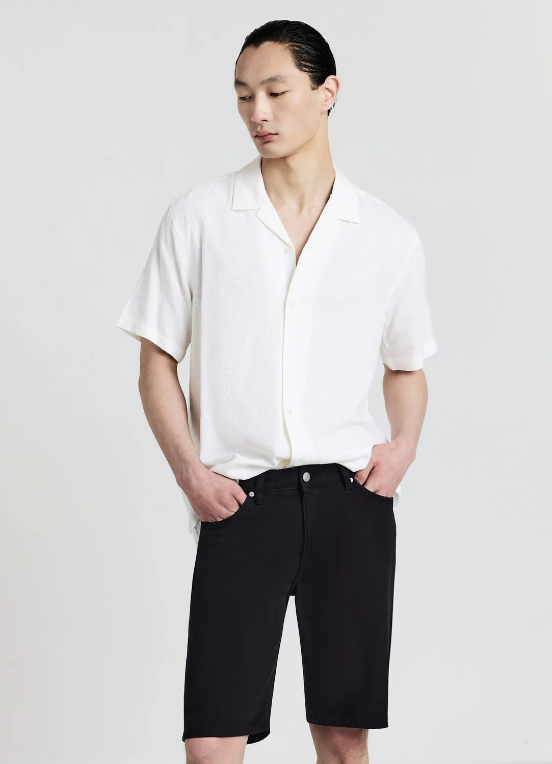 Calliope chemise bowling homme jacquard coton