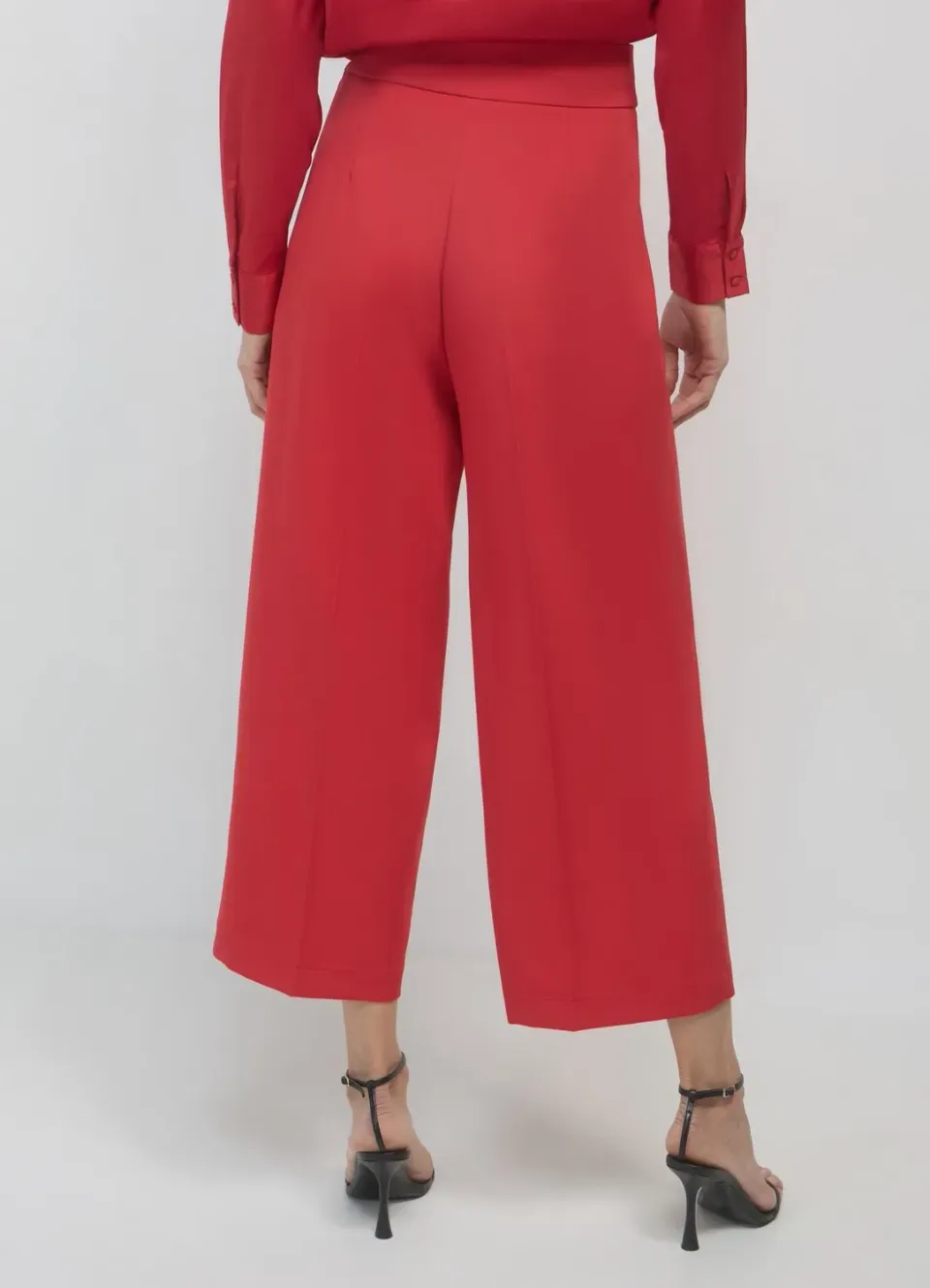 Calliope pantalon palazzo court femme uni