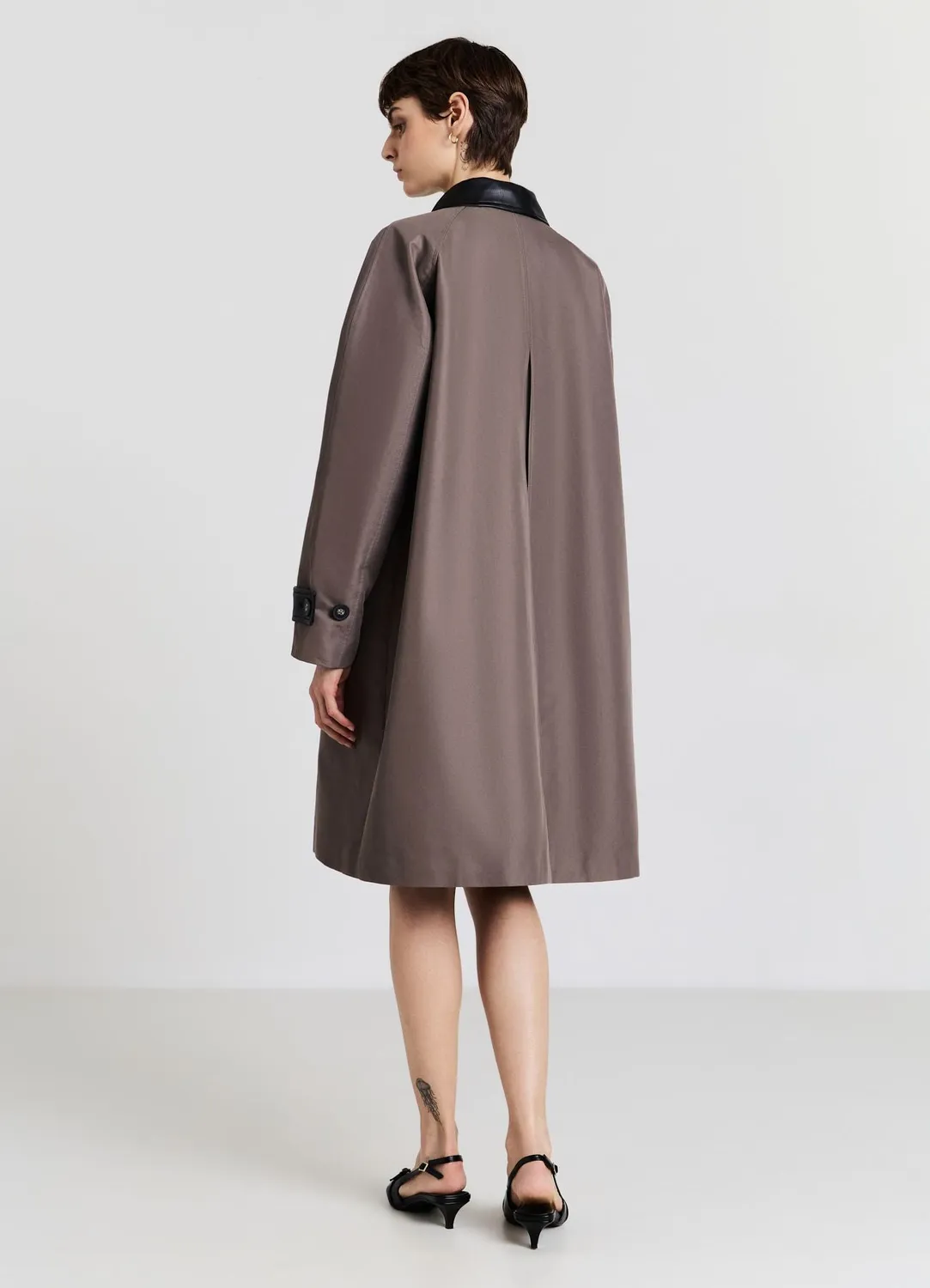 Calliope trench femme droit col contraste