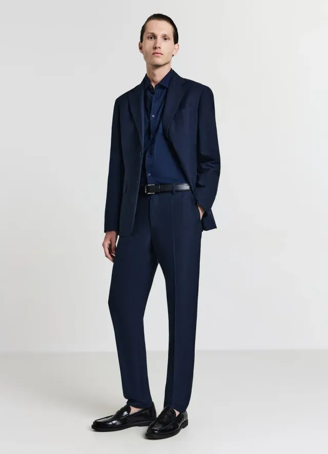 Calliope pantalon uni homme coupe droite