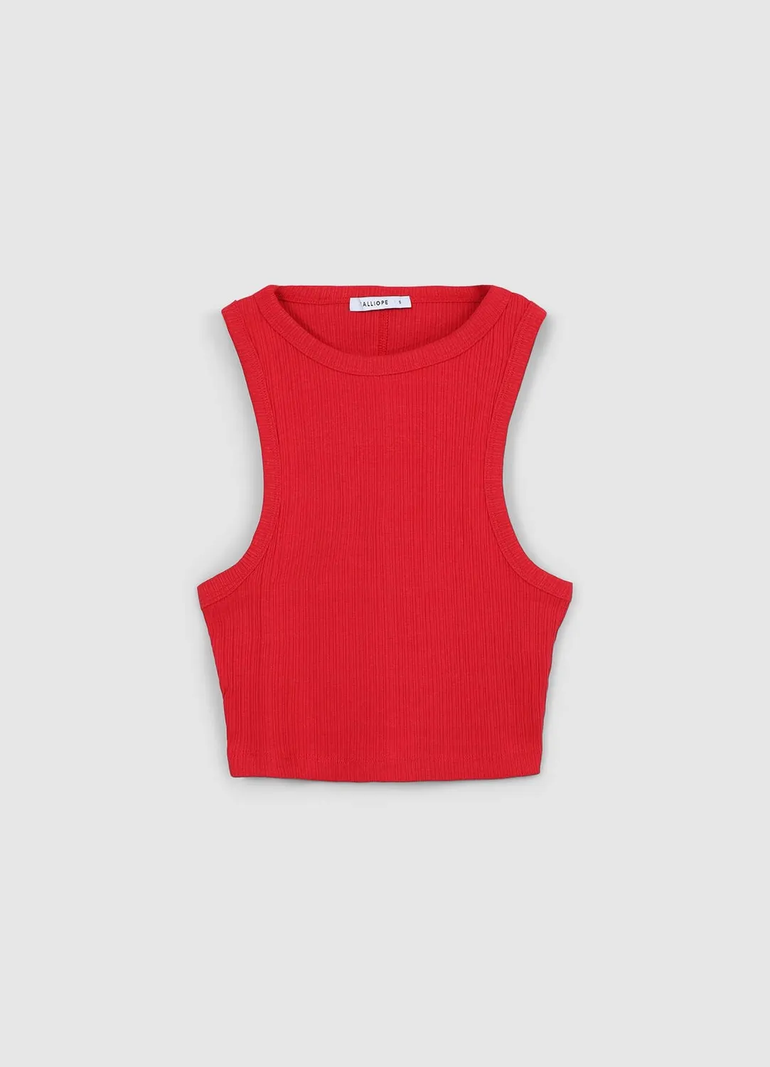 Calliope top dos nageur côtelé crop femme