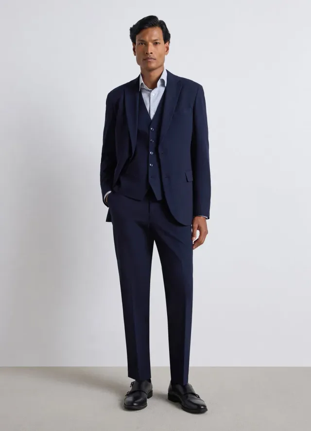 Calliope pantalon sartorial homme uni coupe droite