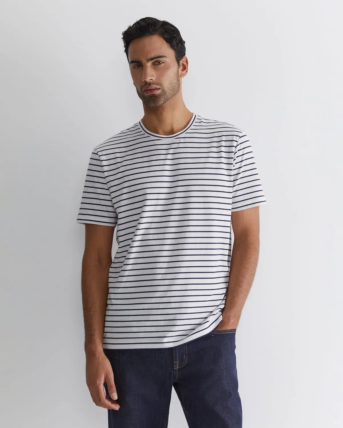 Supersoft tee homme coton brossé manches courtes