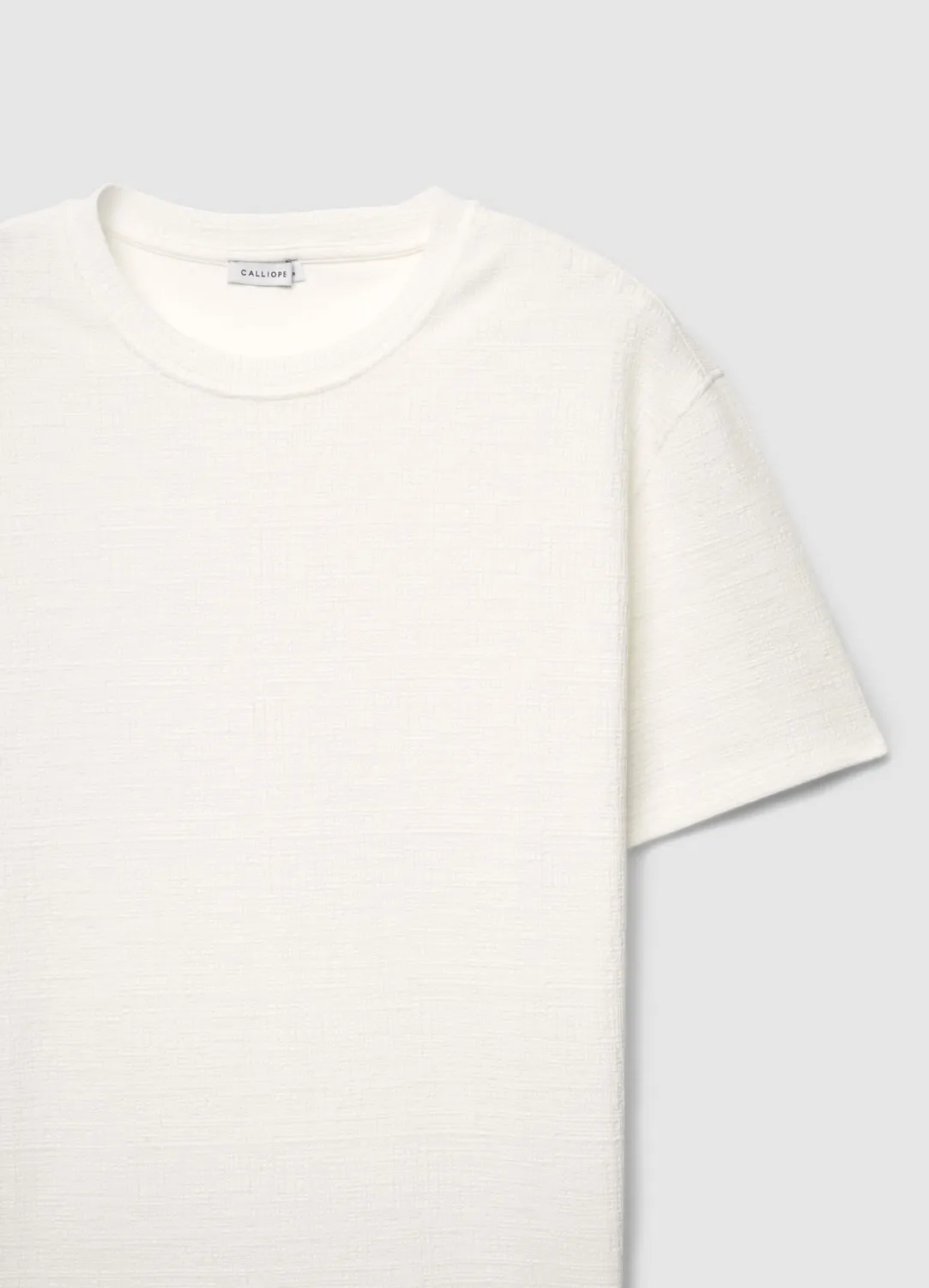Calliope t-shirt col rond texturisé homme uni regular