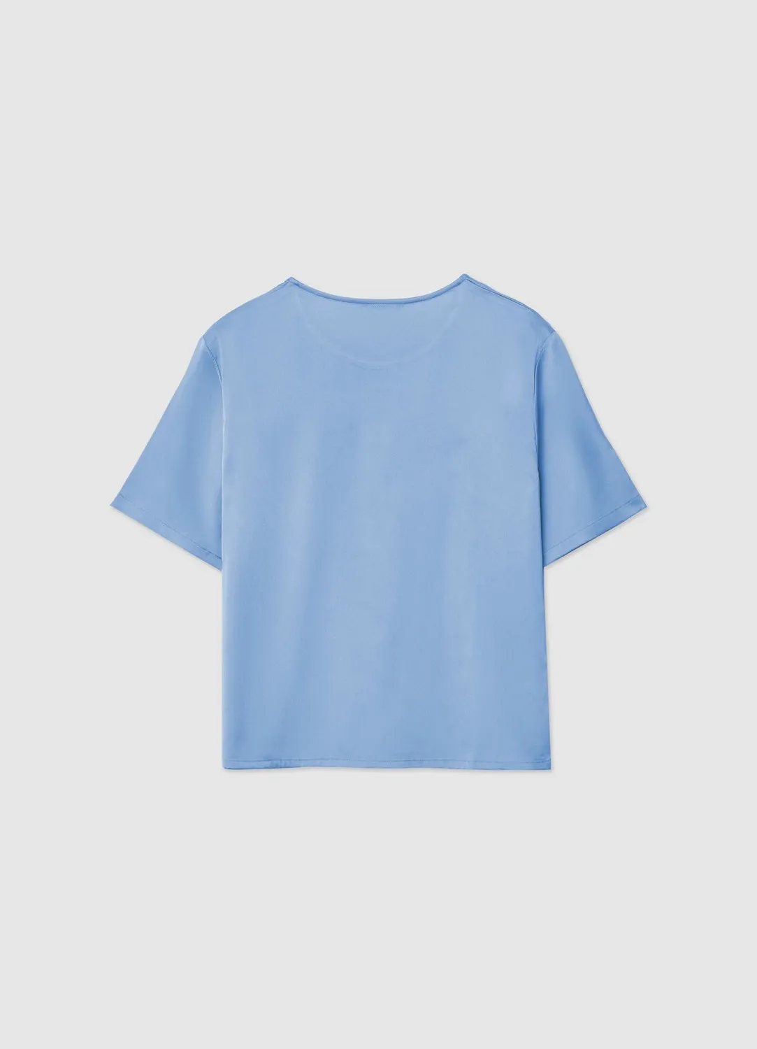 Calliope Blouse Satinée Femme Manches Courtes