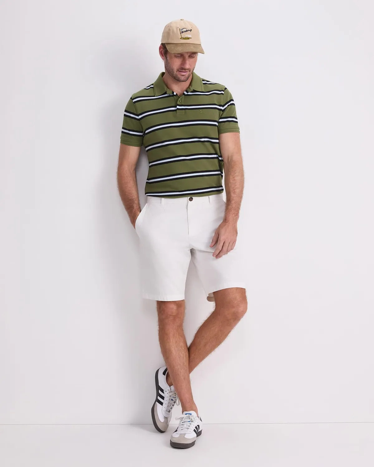 SPORTSCRAFT SC Bold Stripe polo piqué coton rayé homme