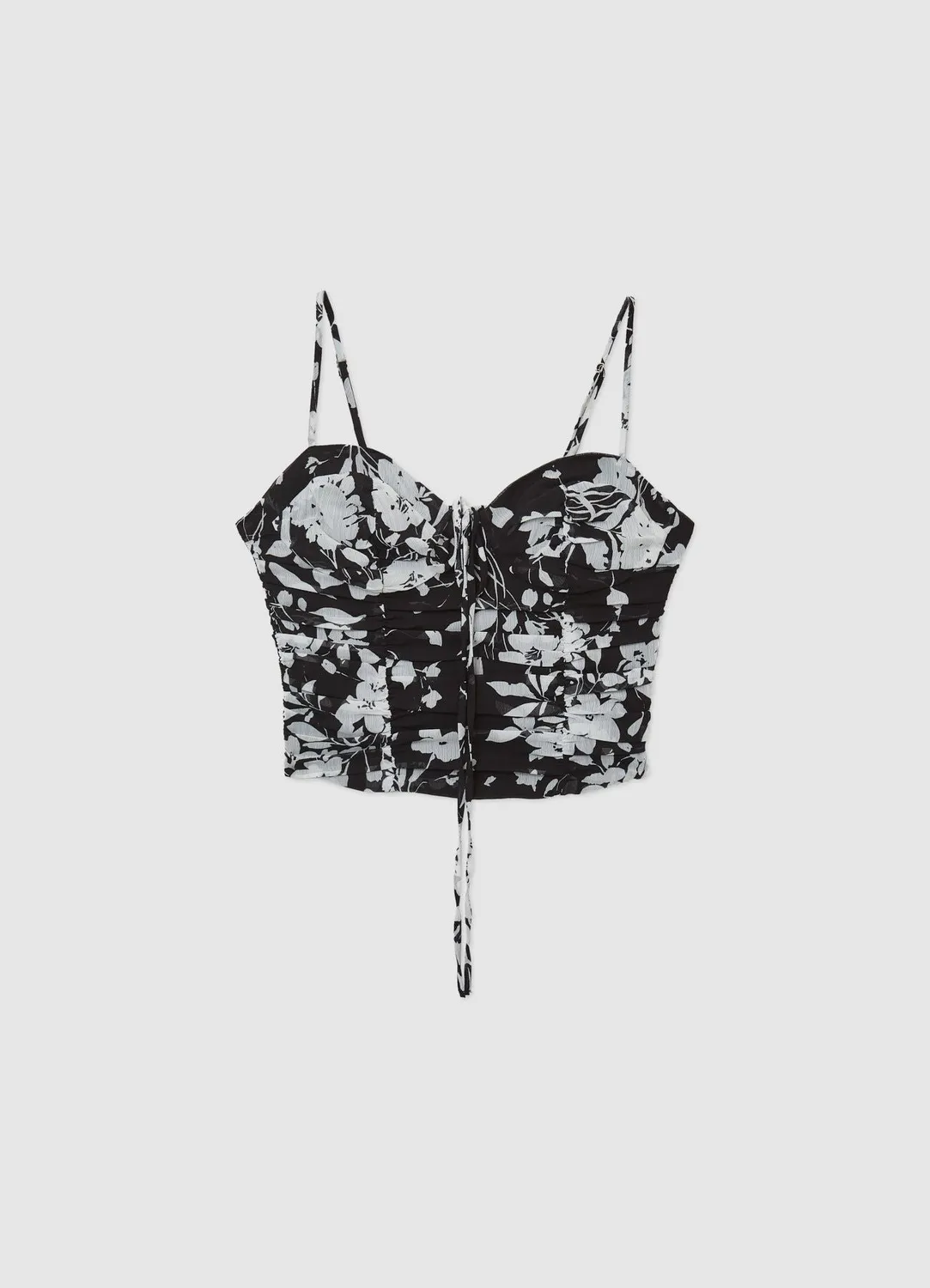 Calliope top bustier femme motifs bretelles fines