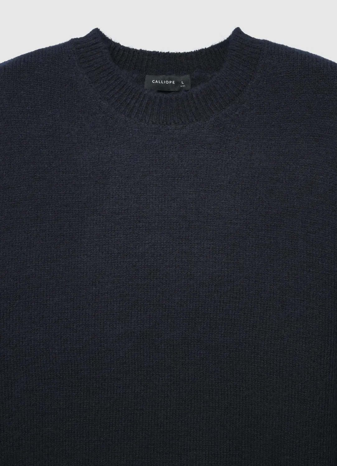 Calliope pull col rond uni homme coupe regular