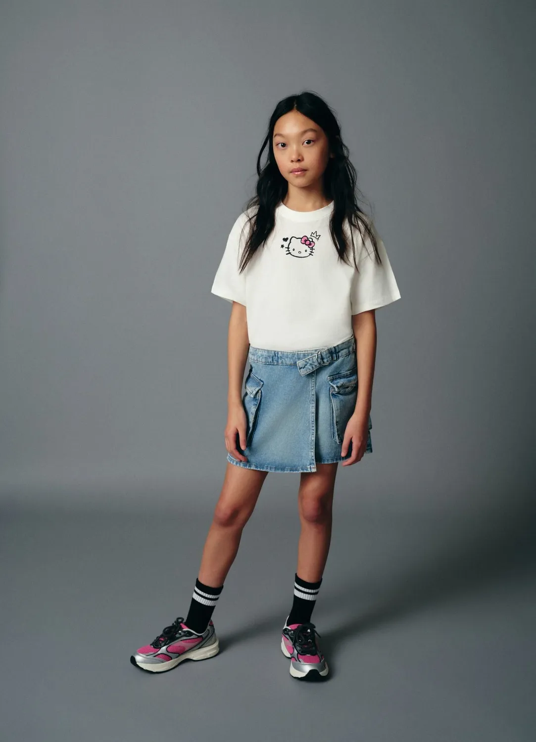 Calliope t-shirt fille Hello Kitty manches courtes